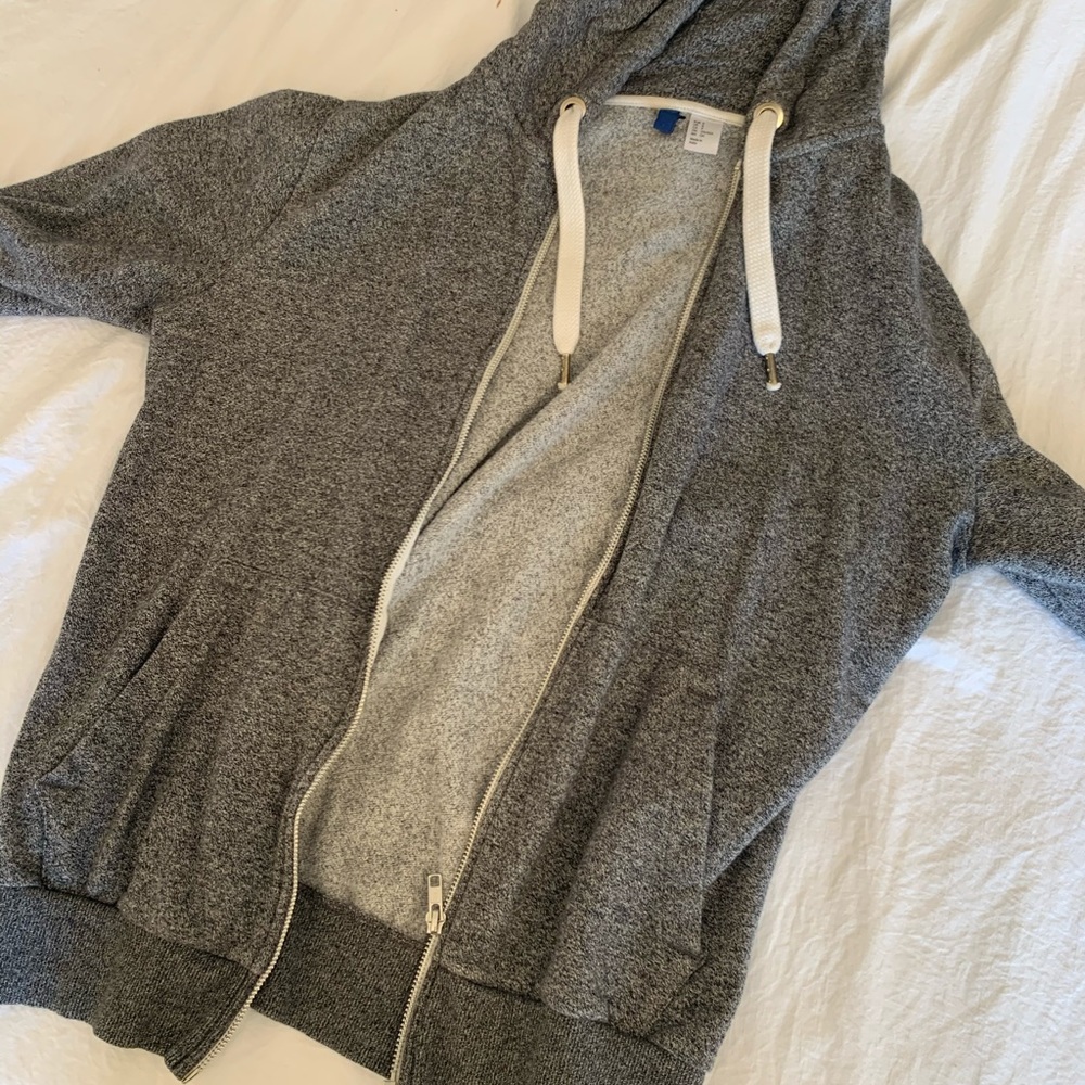 Dark Grey Zip Hoodie